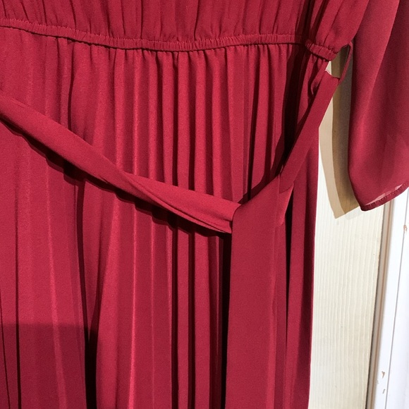 Grace Karin dress. Large. Pleated Chiffon. Flowy. For wedding. Midi. Ruffle. - Picture 7 of 10